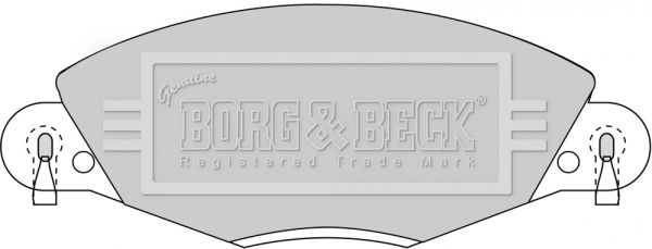BORG & BECK Комплект тормозных колодок, дисковый тормоз BBP1723